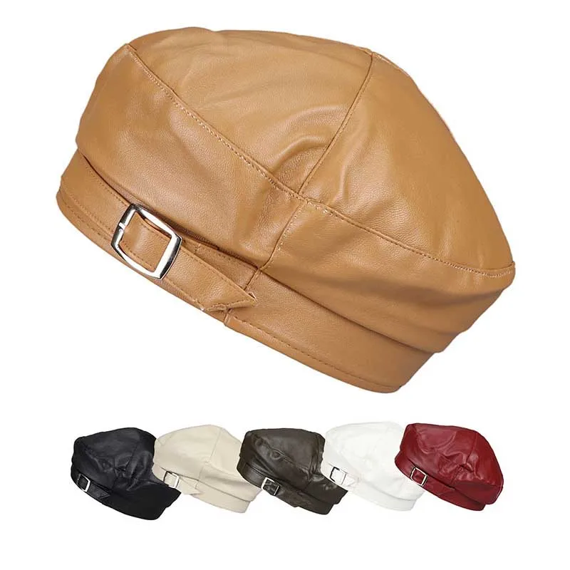 New Autumn Winter Women Octagonal Hats Fashion Leather Beret Ladies Newsboy Cap Pumpkin Hat Girl Casual Retro Painter Caps
New Autumn Winter Women Octagonal Hats Fashion Leather Beret Ladies Newsboy Cap Pumpkin Hat Girl Casual Retro Painter Caps