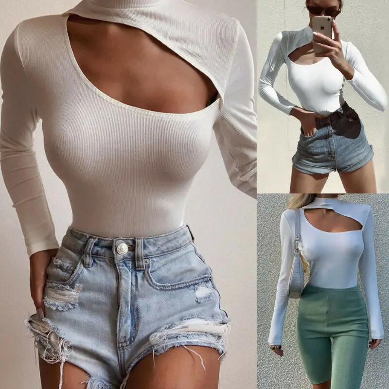 Women Hollow Out Bodysuit New Fashion Spring Long Sleeve Bodycon Sexy Jumpsuit Bodysuit Shorts Ladies White Slim Fit Leotard Top
Women Hollow Out Bodysuit New Fashion Spring Long Sleeve Bodycon Sexy Jumpsuit Bodysuit Shorts Ladies White Slim Fit Leotard Top