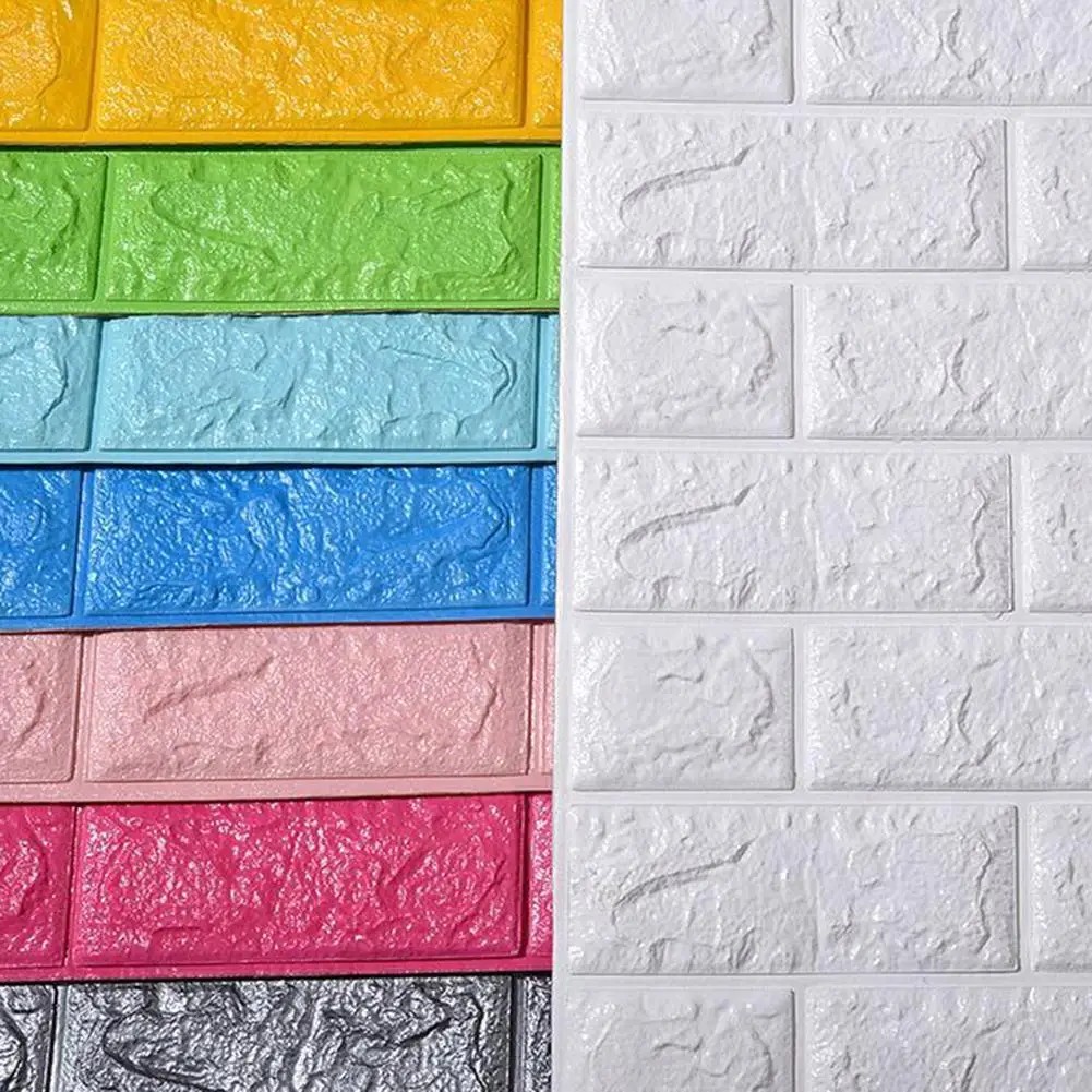 

3D кирпичной стены наклейки обои Декор Пена водонепроницаемое покрытие для стен обои для детской комнаты Гостиная фон сделай сам