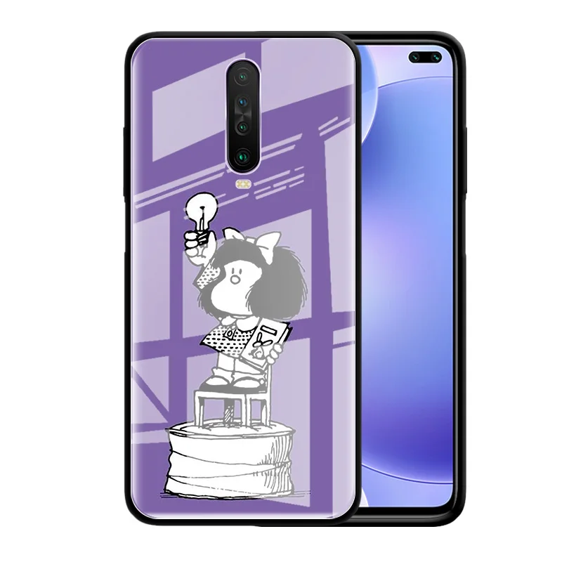 Cute Mafalda Cartoon Glass Case For Xiaomi Redmi Note 9S 8T 9 8 7 8A K20 K30 Pro Zoom 6 Tempered Phone Carcasa Capas
Cute Mafalda Cartoon Glass Case For Xiaomi Redmi Note 9S 8T 9 8 7 8A K20 K30 Pro Zoom 6 Tempered Phone Carcasa Capas