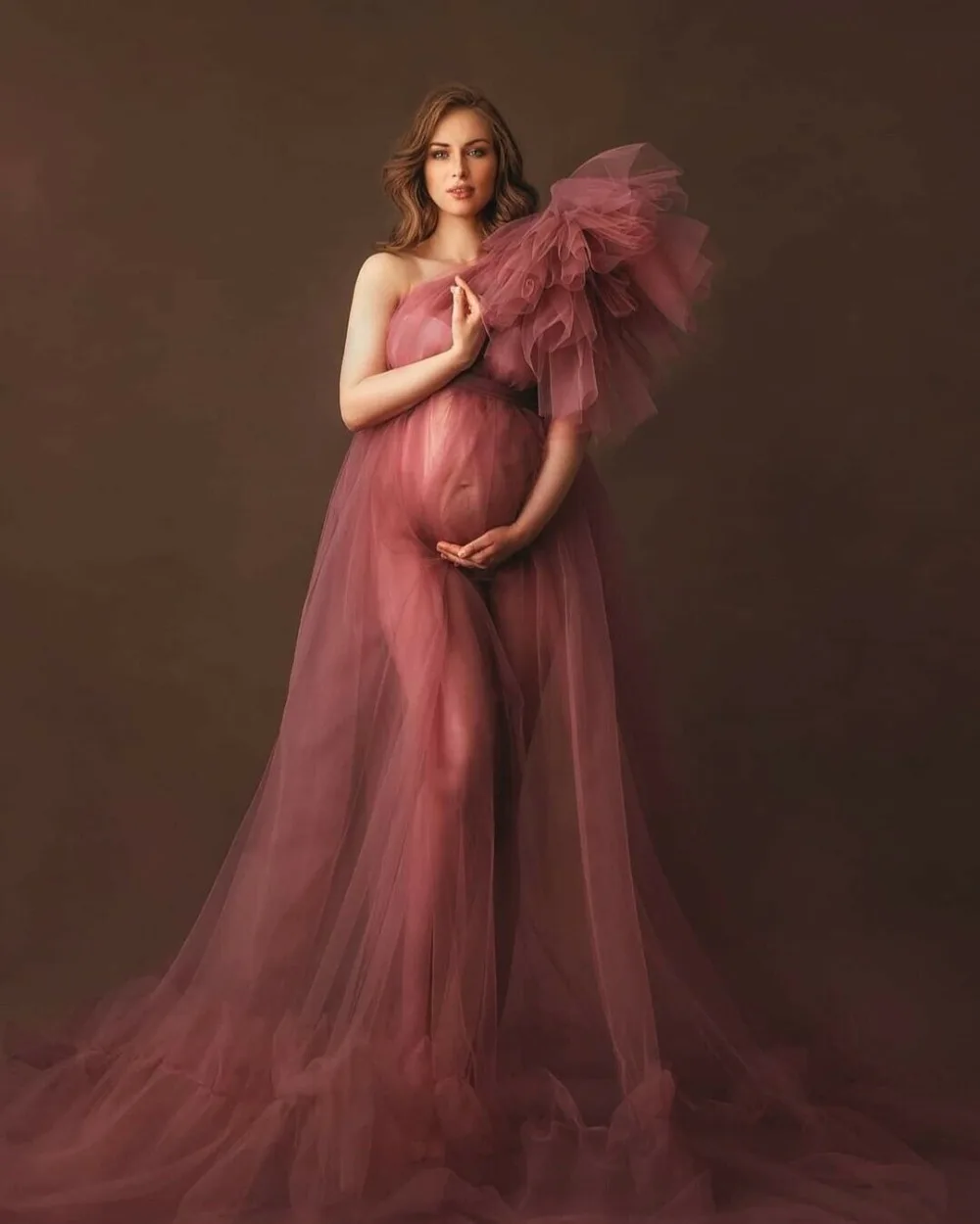 Sexy Tulle Bridal Maternity Dresses Photo Shoot One Shoulder Women Robes Gown Maternity Dress Robe for Photography EV031
Sexy Tulle Bridal Maternity Dresses Photo Shoot One Shoulder Women Robes Gown Maternity Dress Robe for Photography EV031