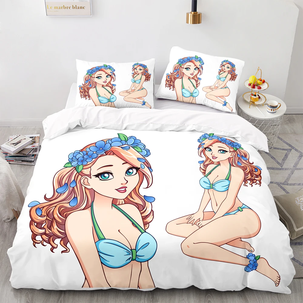 Cartoon Bikini Girl Pattern Duvet Cover Set With Pillowcase,US 264x228 Quilt Cover,260220 Blanket Cover,King Size Bedding Set
Cartoon Bikini Girl Pattern Duvet Cover Set With Pillowcase,US 264x228 Quilt Cover,260220 Blanket Cover,King Size Bedding Set