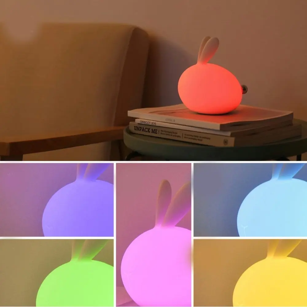 7 Colors Cartoon Bunny Lamp Colorful Brightness Change Led Nights Light Usb Rechargeable Silicone Light Soft Handle Dropshipping
7 Colors Cartoon Bunny Lamp Colorful Brightness Change Led Nights Light Usb Rechargeable Silicone Light Soft Handle Dropshipping