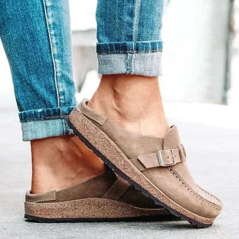 Baotou Half Slippers Female Summer Wear Fashion Thick-soled Belt Buckle 2021 New Couple Shoes
Baotou Half Slippers Female Summer Wear Fashion Thick-soled Belt Buckle 2021 New Couple Shoes