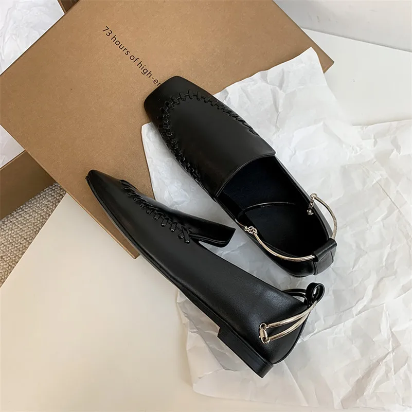 Meotina Natural Genuine Leather Woman Shoes Flats Metal Decoration Square Toe Flat Shoes Female Footwear 2021 Spring New White
Meotina Natural Genuine Leather Woman Shoes Flats Metal Decoration Square Toe Flat Shoes Female Footwear 2021 Spring New White