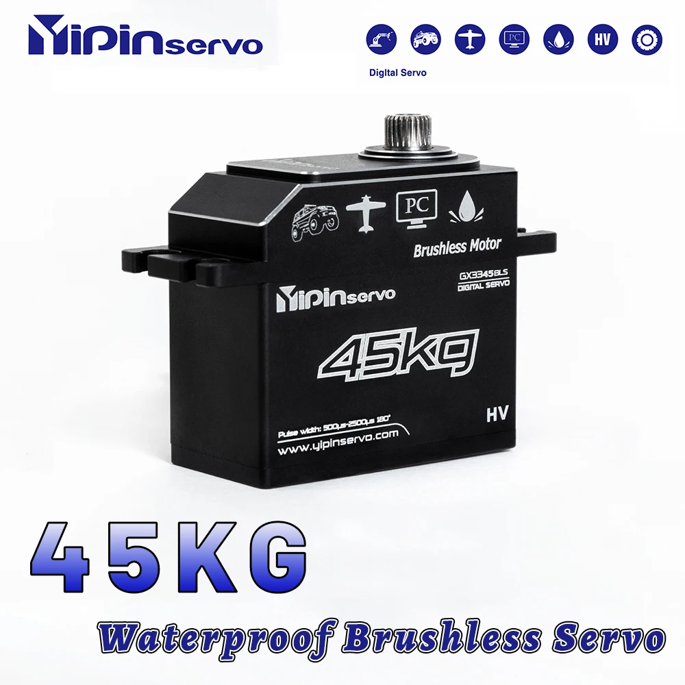GX Yipin Servo 45KG Magnetic Waterproof HV Brushless Servo for RC Electric Remote Control Model Car Crawler SCX10
GX Yipin Servo 45KG Magnetic Waterproof HV Brushless Servo for RC Electric Remote Control Model Car Crawler SCX10