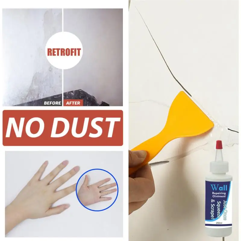 30ML Wall Mending Agent Wall Repair Cream Wall Crack Nail Repair Ointment Walls Peeling Graffiti Gap Repair Paste With Scraper
30ML Wall Mending Agent Wall Repair Cream Wall Crack Nail Repair Ointment Walls Peeling Graffiti Gap Repair Paste With Scraper