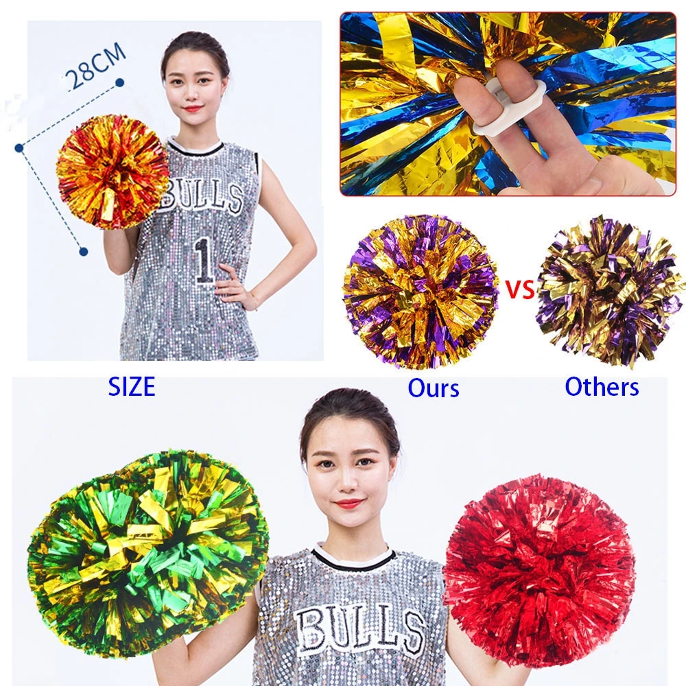 28cm Fancy Cheerleader Pom Poms Competition Flower Dress Costume Finger Ring Style Concert Dance Party Decorator Cheerleader Pom
28cm Fancy Cheerleader Pom Poms Competition Flower Dress Costume Finger Ring Style Concert Dance Party Decorator Cheerleader Pom