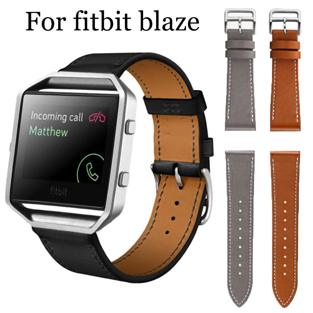 

Ремешок из натуральной кожи для умных часов Fitbit Blaze, сменный Браслет для спортивных часов, аксессуары для Fitbit blaze