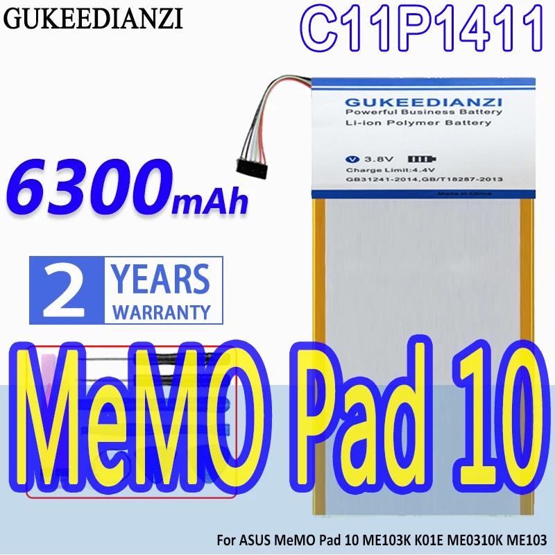 Вместительная магнитола C11P1411 6300 мАч для ASUS MeMO Pad 10 ME103K K01E ME0310K ME103 Pad10
Вместительная магнитола C11P1411 6300 мАч для ASUS MeMO Pad 10 ME103K K01E ME0310K ME103 Pad10