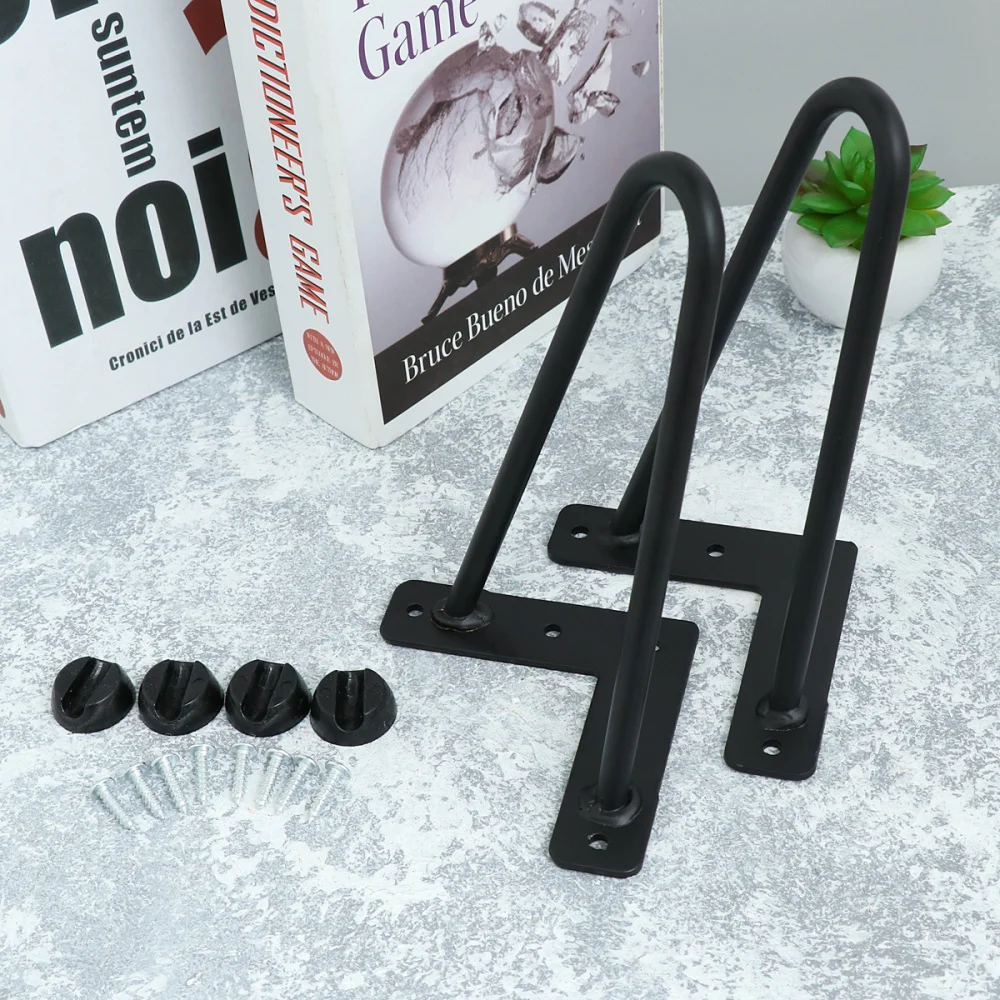 4 Inch Size Simple Table Bracket Reinforced Metal Table Leg Set U-shaped Simple Style Table Legs(Black)
4 Inch Size Simple Table Bracket Reinforced Metal Table Leg Set U-shaped Simple Style Table Legs(Black)