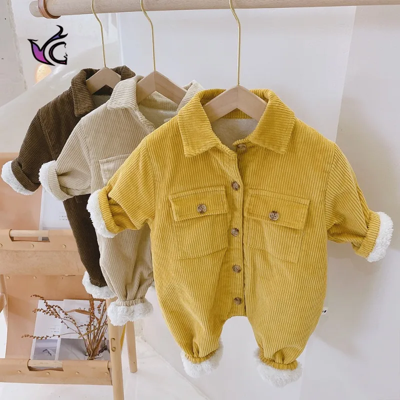Yg Baby Double Layer Plush Thickened Jumpsuit Autumn And Winter Clothes 0-2 Year Old Baby Casual Creeper Coat
Yg Baby Double Layer Plush Thickened Jumpsuit Autumn And Winter Clothes 0-2 Year Old Baby Casual Creeper Coat