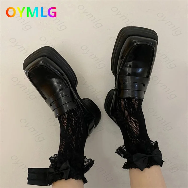 2021 summer new retro British style small leather shoes platform platform loafers women's square toe single shoes ins tide
2021 summer new retro British style small leather shoes platform platform loafers women's square toe single shoes ins tide