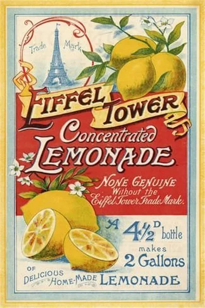 Vintage Eiffel Tower Concentrated Lemonade Retro Metal Tin Sign 8x12 Inch Home Kitchen Wall Decor
Vintage Eiffel Tower Concentrated Lemonade Retro Metal Tin Sign 8x12 Inch Home Kitchen Wall Decor