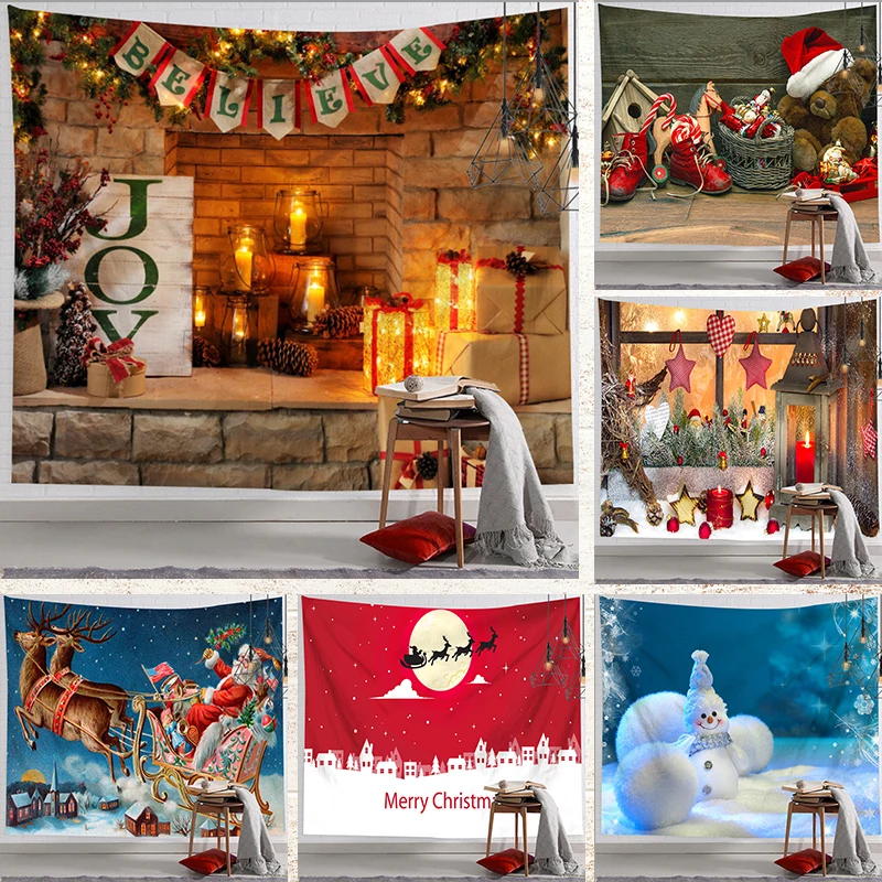 Ashou Christmas Decoration Tapestry Wall Hanging Decor Room Home Decoration Wall Tapestry Festival Decor Wall Blanket Decor 
Ashou Christmas Decoration Tapestry Wall Hanging Decor Room Home Decoration Wall Tapestry Festival Decor Wall Blanket Decor