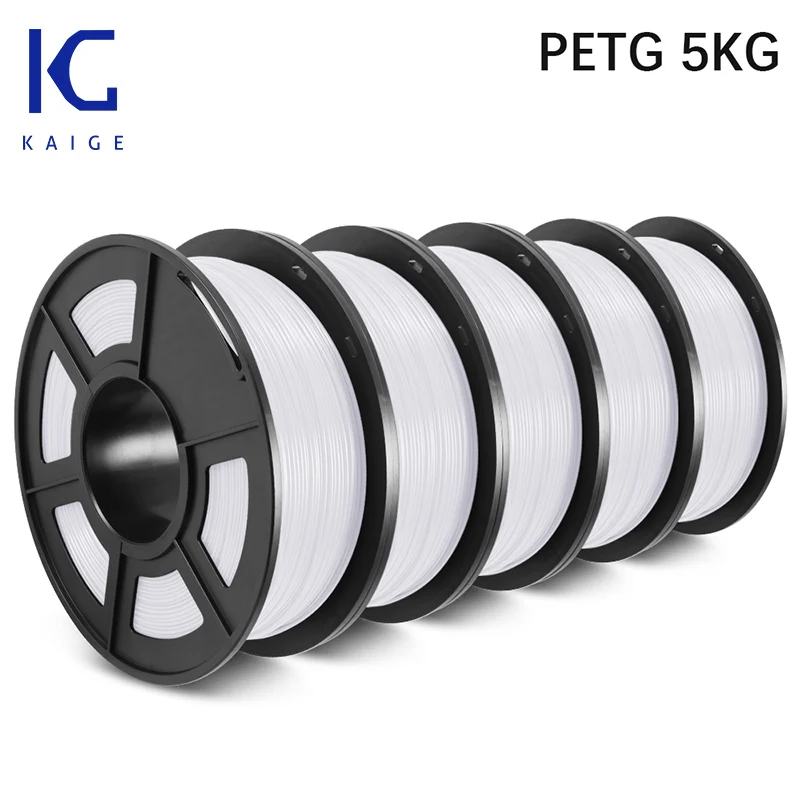KAIGE 3D Printer Filament PETG 1.75mm 5KG Tolerance +/-0.02mm 3D Printing Filament Low shrinkage ROSH Certificate For 3D Print
KAIGE 3D Printer Filament PETG 1.75mm 5KG Tolerance +/-0.02mm 3D Printing Filament Low shrinkage ROSH Certificate For 3D Print