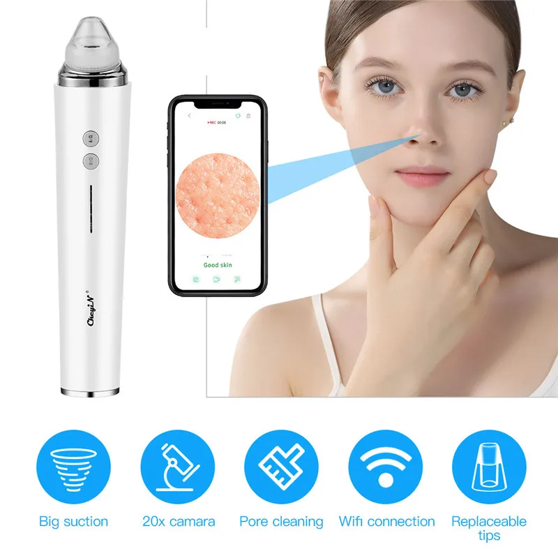 CkeyiN Wireless WIFI Camera Visual Blackhead Remover Face Deep Pore Cleaner Acne Comedone 1080P Digital Microscope 6 Head
CkeyiN Wireless WIFI Camera Visual Blackhead Remover Face Deep Pore Cleaner Acne Comedone 1080P Digital Microscope 6 Head