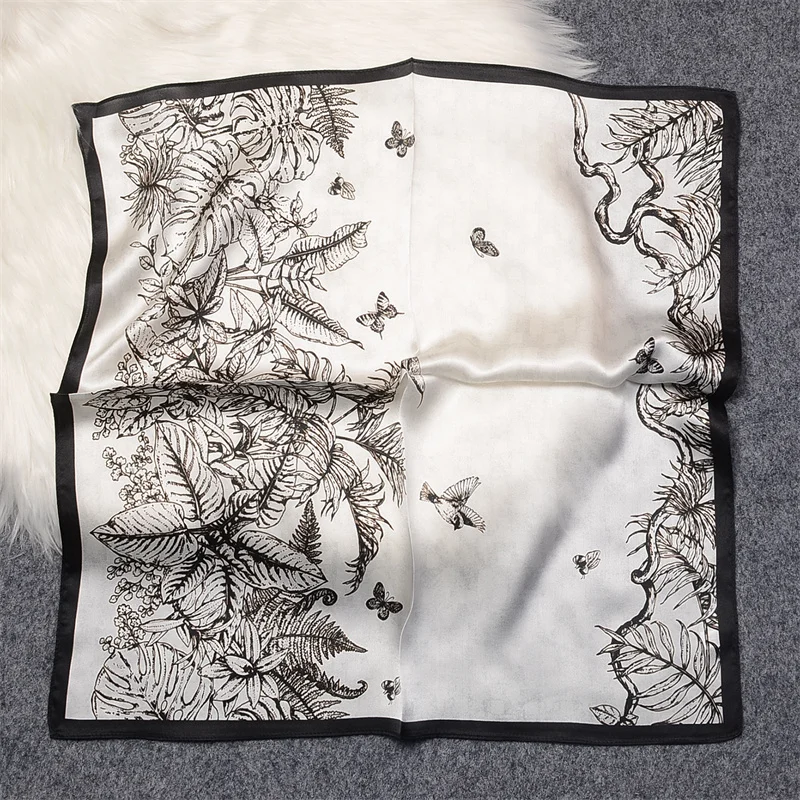 Natural Mulberry Silk Scarf Female Luxury Fashion Printed Women's Headscarf Hair Scarf Tie Bag Handle Small Square Scarf Foulard
Natural Mulberry Silk Scarf Female Luxury Fashion Printed Women's Headscarf Hair Scarf Tie Bag Handle Small Square Scarf Foulard