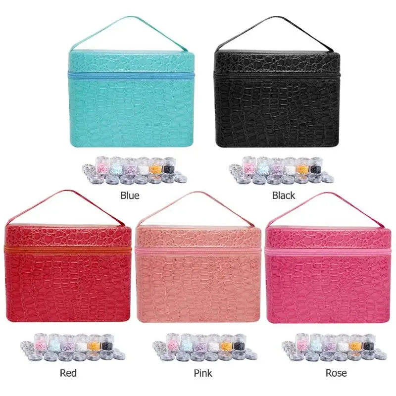 84 Bottles PU Leather Diamond Painting Charms Rhinestones Tool Storage Bag Case Organizer Beads Diamond Embroidery Storage Box
84 Bottles PU Leather Diamond Painting Charms Rhinestones Tool Storage Bag Case Organizer Beads Diamond Embroidery Storage Box