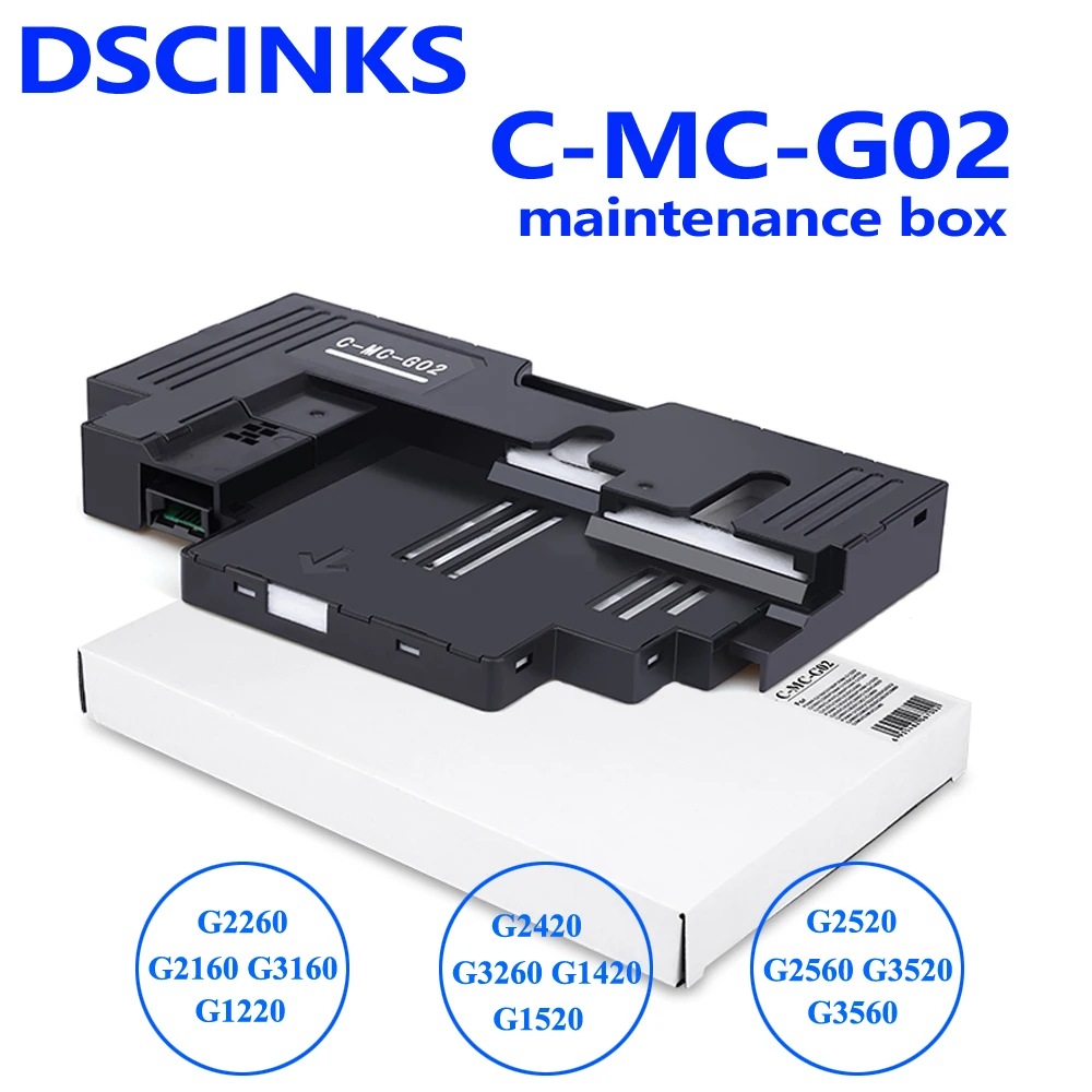 MC-G02 For Canon MC-G02 maintenance Canon G3560 G3520 G2560 G1520 G680 G580 G3860 G3821 G3820 G2860 G2820 G1820 Waste ink tank
MC-G02 For Canon MC-G02 maintenance Canon G3560 G3520 G2560 G1520 G680 G580 G3860 G3821 G3820 G2860 G2820 G1820 Waste ink tank
