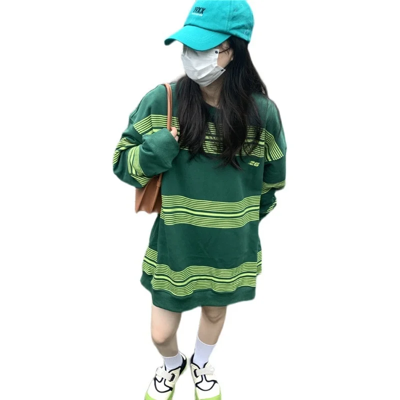 autumn Hoodies Stripe thin Sweatshirt Streetwear Women Harajuku Oversized Pullovers Korean Fashion cotton Long Sleeve black Tops
autumn Hoodies Stripe thin Sweatshirt Streetwear Women Harajuku Oversized Pullovers Korean Fashion cotton Long Sleeve black Tops