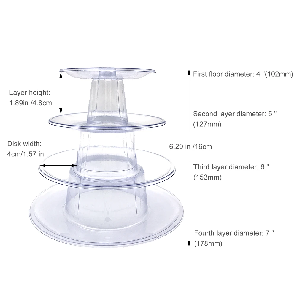 4 Tiers Cupcake Display Rack Holder Macaron Tower Macaroon Display Cake Stand Birthday Party Wedding Decoration Tools
4 Tiers Cupcake Display Rack Holder Macaron Tower Macaroon Display Cake Stand Birthday Party Wedding Decoration Tools