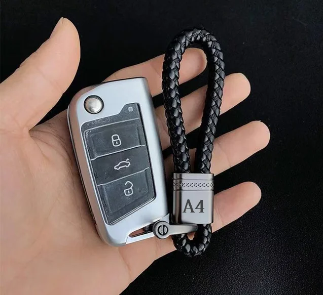 1 шт. автомобильный брелок для ключей с аксессуары Audi A3 A4 A6 C6 B5 B7 A5 Q5 Q7 TT 8L C7 8V A1 S3 Q3 A8