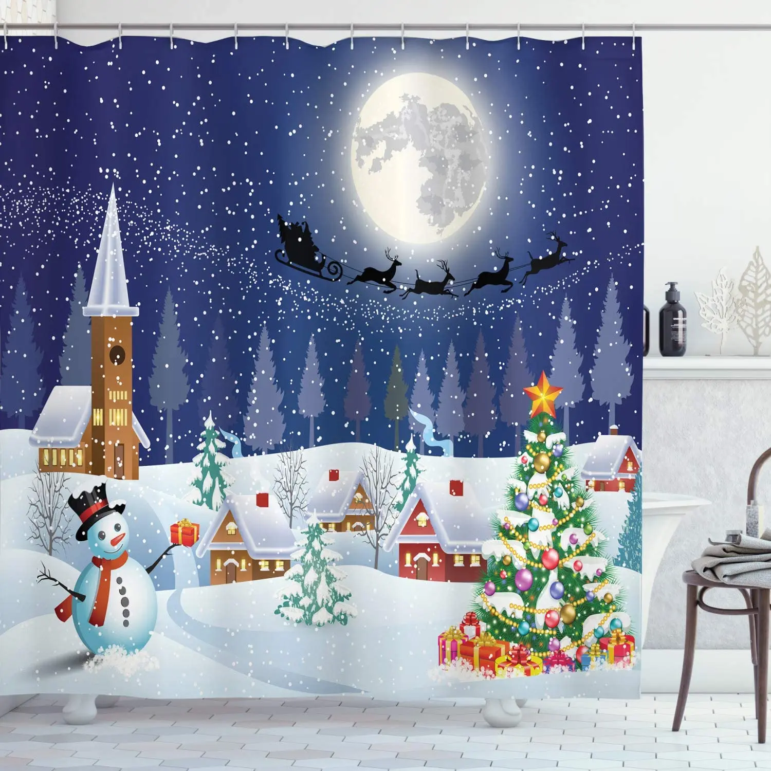 Christmas Shower Curtain Snowman Xmas Tree Cloth Fabric Bathroom Curtain Home Decor Set With Hook Winter New Year Decor Curtains
Christmas Shower Curtain Snowman Xmas Tree Cloth Fabric Bathroom Curtain Home Decor Set With Hook Winter New Year Decor Curtains