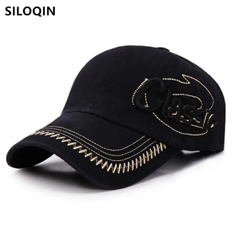 SILOQIN men's brands bone cap Autumn new embroidery baseball caps for men casual fashion sports cap adjustable size snapback hat
SILOQIN men's brands bone cap Autumn new embroidery baseball caps for men casual fashion sports cap adjustable size snapback hat