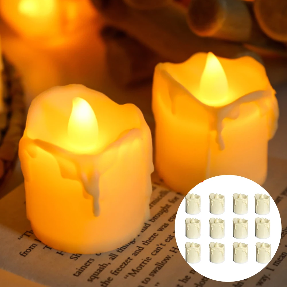 12PC Flameless LEDTea Light Candles Operated Flickering Tealight for Valentine's Day Wedding Table Decor Aisle Party Decor White
12PC Flameless LEDTea Light Candles Operated Flickering Tealight for Valentine's Day Wedding Table Decor Aisle Party Decor White