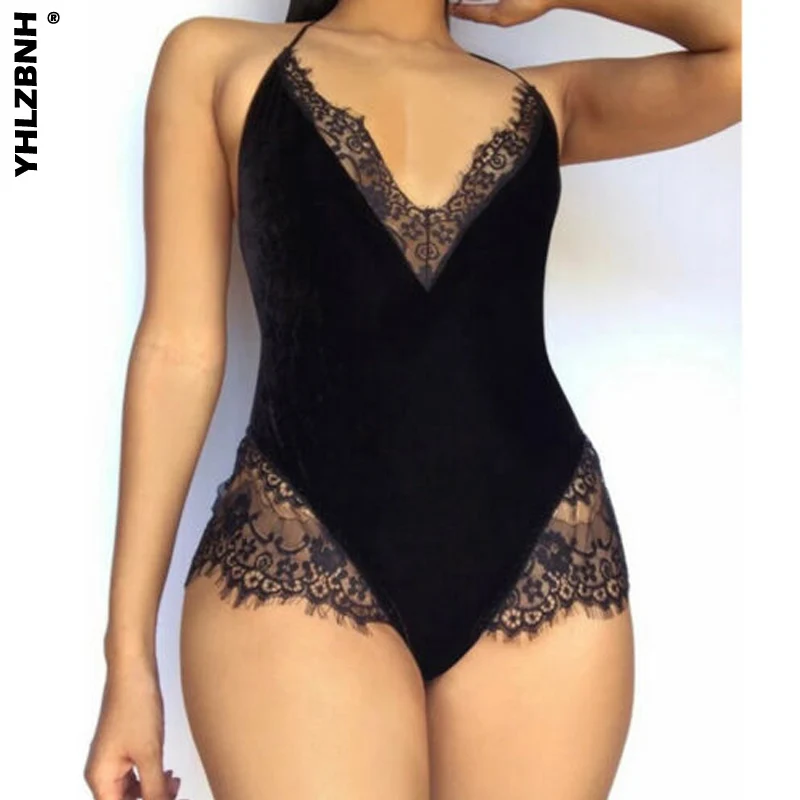 Women Sexy Lingerie Lace Velvet Catsuit Fashion Female Deep V Neck Underwear Bodysuit Nightwear Body Sexy Hot Erotic
Women Sexy Lingerie Lace Velvet Catsuit Fashion Female Deep V Neck Underwear Bodysuit Nightwear Body Sexy Hot Erotic