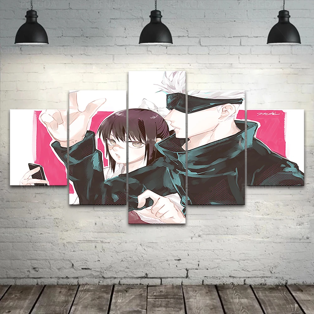 5 Pieces Wall Art Canvas Painting Anime Character Poster Modern Living Room BEdroom Home Decoration Modular Pictures Framework
5 Pieces Wall Art Canvas Painting Anime Character Poster Modern Living Room BEdroom Home Decoration Modular Pictures Framework