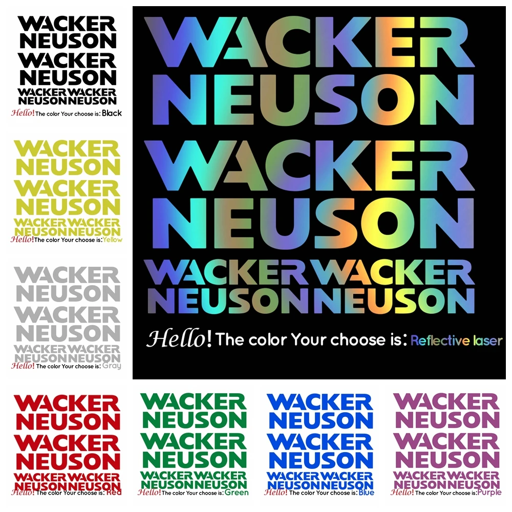For WACKER NEUSON aufkleber sticker ruttelplatte vibratory plates 4 Sticker Car Styling
For WACKER NEUSON aufkleber sticker ruttelplatte vibratory plates 4 Sticker Car Styling