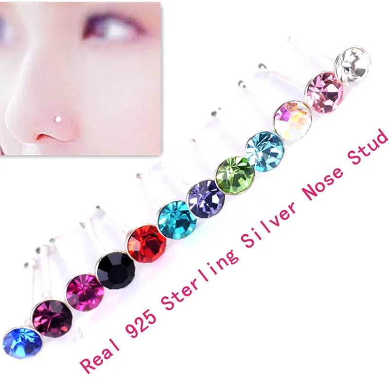 925 Sterling Silver Nose Nail The Nose Stud Allergy Best-selling Piercing Silver Ornaments 100Pcs/Set T
925 Sterling Silver Nose Nail The Nose Stud Allergy Best-selling Piercing Silver Ornaments 100Pcs/Set T
