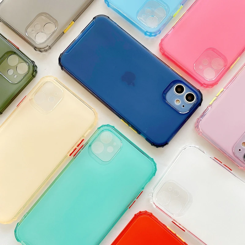 Противоударный чехол для телефона iPhone 11 Pro Max XR X XS 7 8 Plus SE 2020 мягкий