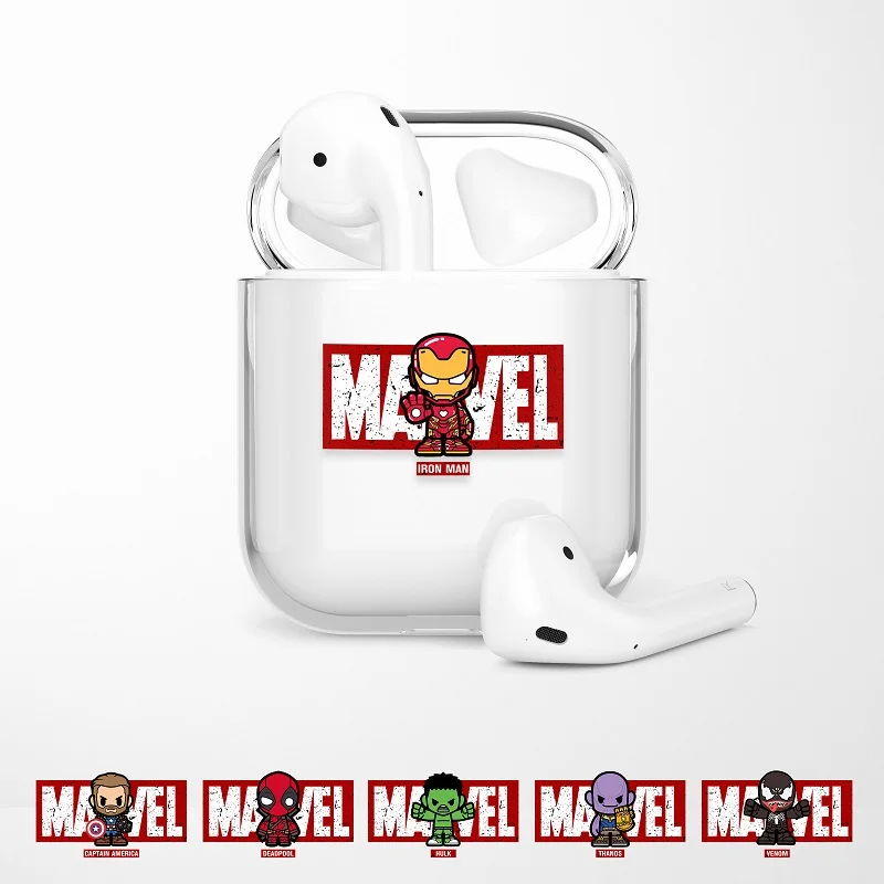 Marvel Iron Man Spiderman wireless bluetooth headset protective case for AirPods 1/2 Pro luxury headset protective shell gif
Marvel Iron Man Spiderman wireless bluetooth headset protective case for AirPods 1/2 Pro luxury headset protective shell gif