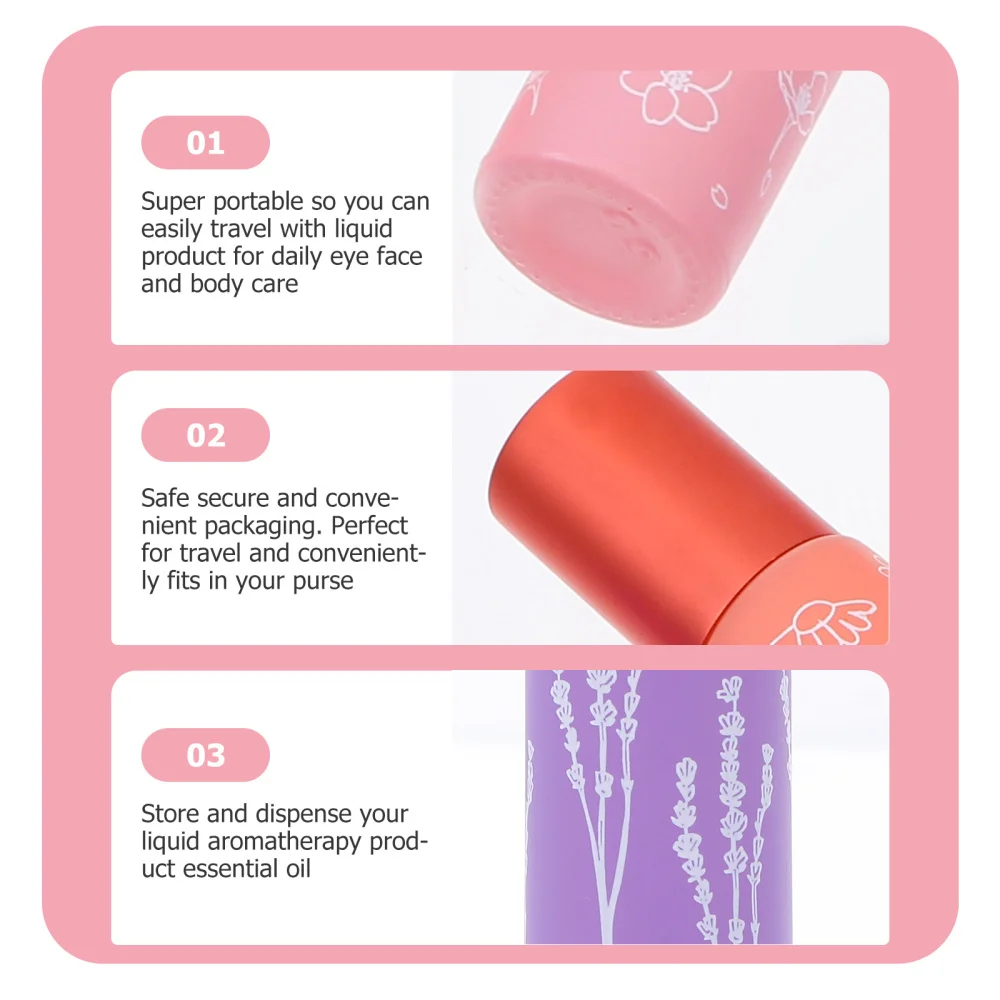 5Pcs 10ml Essential Oil Roller Bottles Empty Roller Bottle Container for Lip Oil
5Pcs 10ml Essential Oil Roller Bottles Empty Roller Bottle Container for Lip Oil