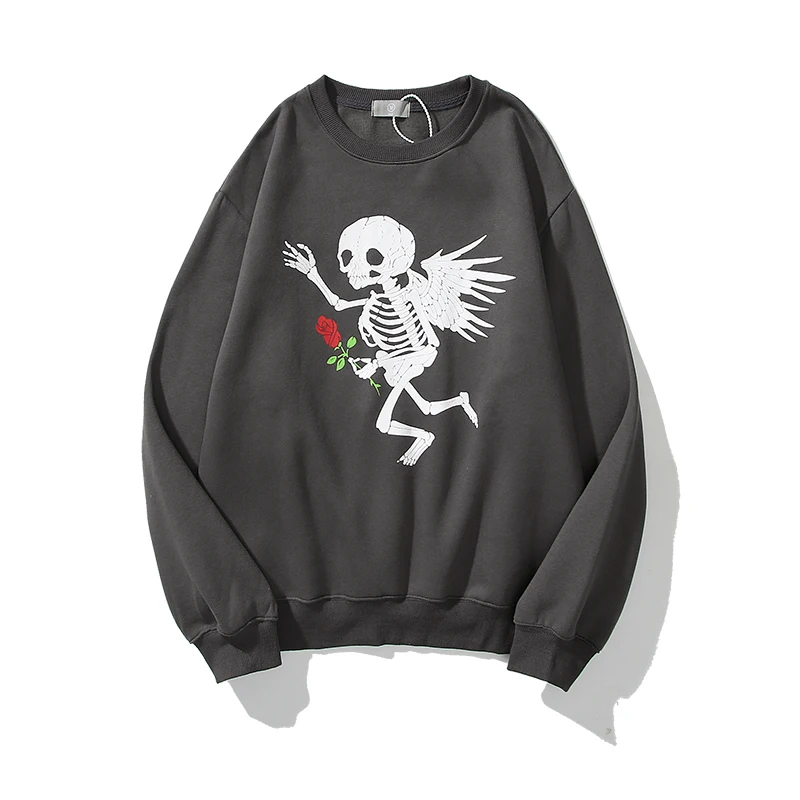 Harajuku Rose Skull Angel High Street Crew Neck Hoodies Men and Women Stranger Things Oversize Fleece Sweatshirt Loose Hoody
Harajuku Rose Skull Angel High Street Crew Neck Hoodies Men and Women Stranger Things Oversize Fleece Sweatshirt Loose Hoody