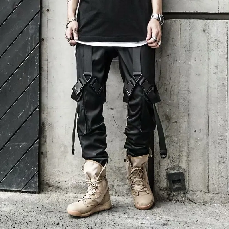 2020 Hip Hop Joggers Men Black Harem Pants Multi-pocket locomotive boy Sweatpants Streetwear Casual Mens Functional Cargo Pants
2020 Hip Hop Joggers Men Black Harem Pants Multi-pocket locomotive boy Sweatpants Streetwear Casual Mens Functional Cargo Pants