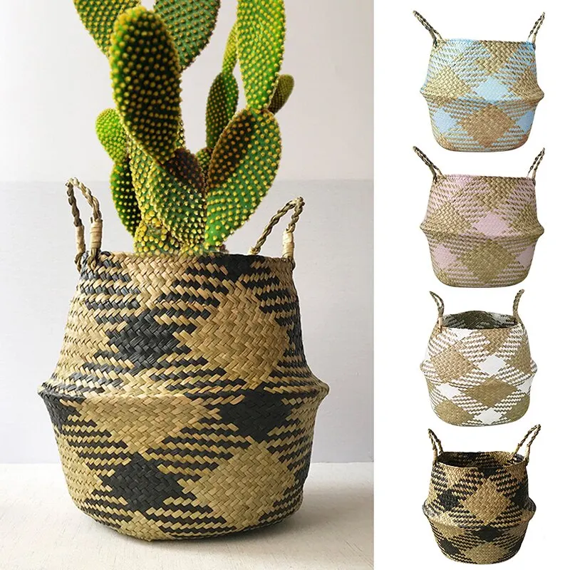 Large Capacity Seagrass Storage Baskets Clothes Toy Basket Organizer Shopping Basket Flowerpot Cover Garden Kitchen Decoration
Large Capacity Seagrass Storage Baskets Clothes Toy Basket Organizer Shopping Basket Flowerpot Cover Garden Kitchen Decoration