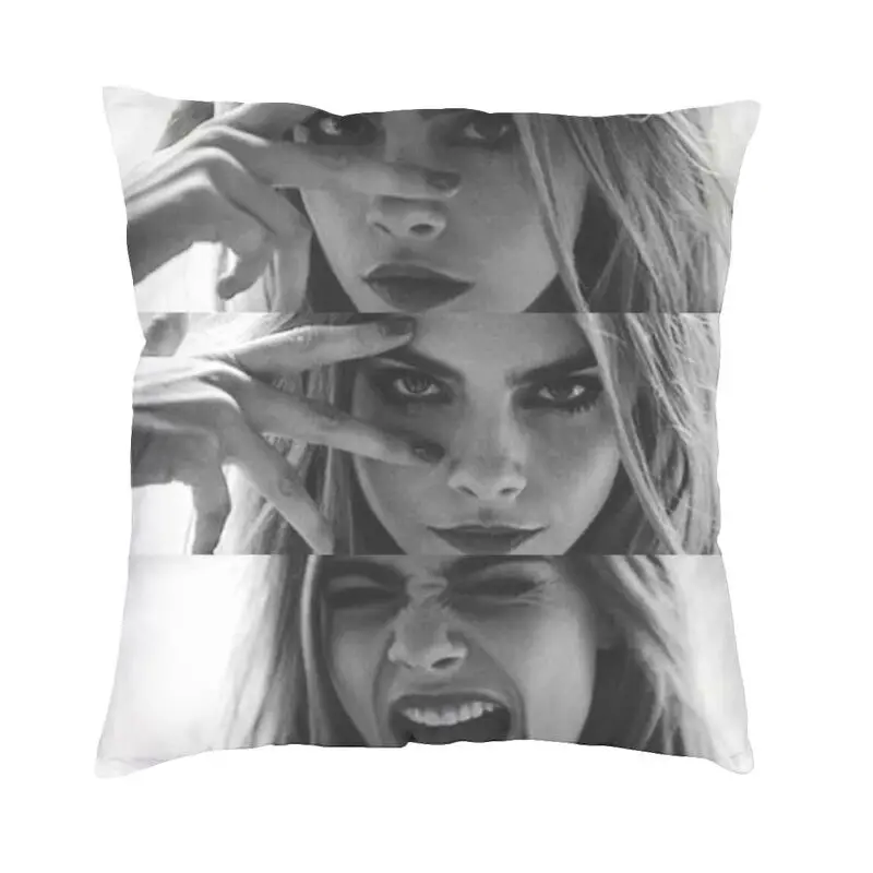 Cara Delevingne Black And White Cushion Covers 50x50cm Soft Britain Model Pillow Cover For Sofa Car Square Pillowcase Home Decor
Cara Delevingne Black And White Cushion Covers 50x50cm Soft Britain Model Pillow Cover For Sofa Car Square Pillowcase Home Decor