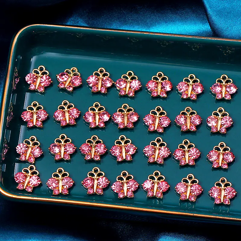 10Pcs/set New Luxury Shiny Red Crystal Butterfly Charm Accessories for Making DIY Earrings Necklaces Jewelry Material Wholesale
10Pcs/set New Luxury Shiny Red Crystal Butterfly Charm Accessories for Making DIY Earrings Necklaces Jewelry Material Wholesale