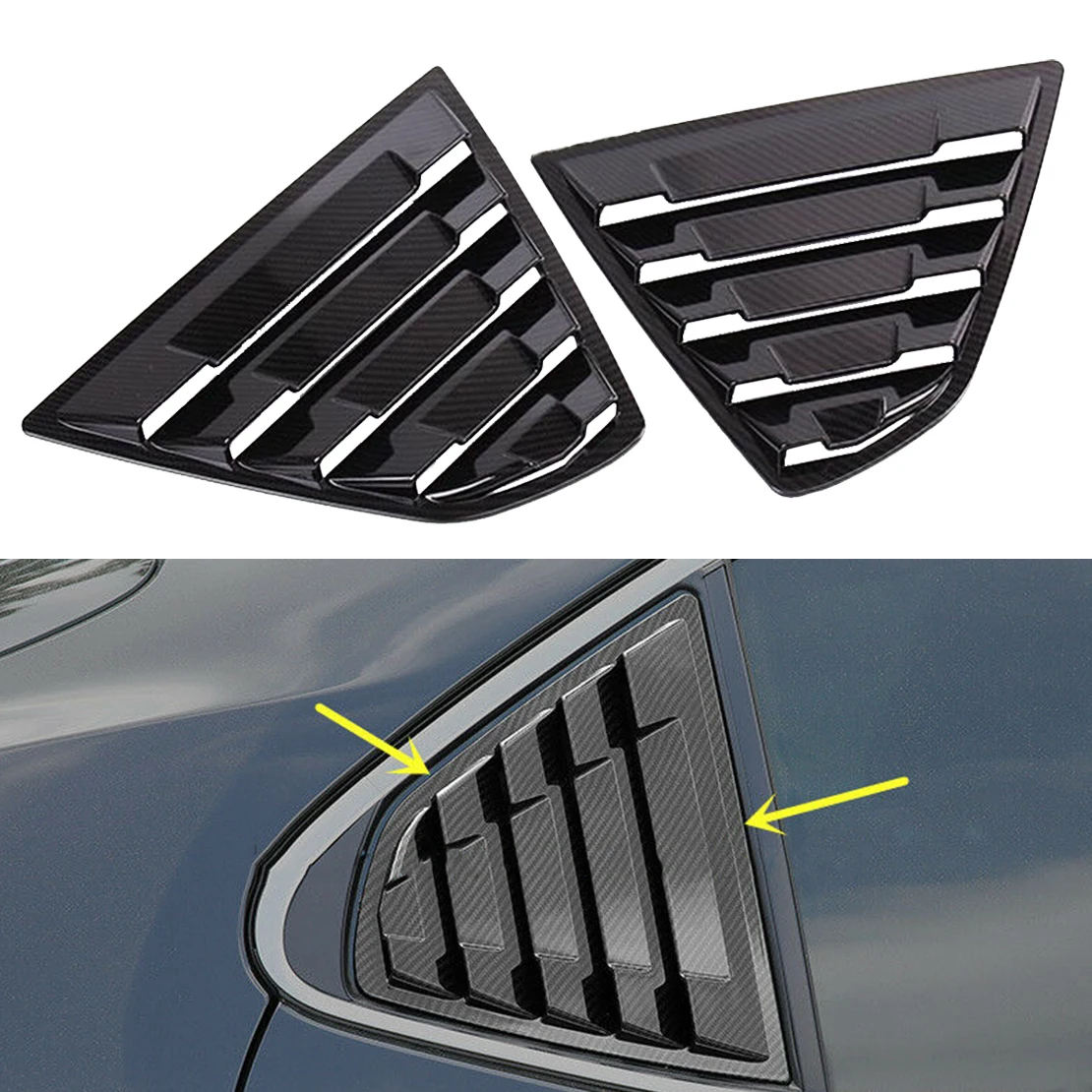 1 Pair Car Black Plastic Louver Cover Window Vent Trim Carbon Fiber Texture Fit for Toyota Camry 2018 2019 2020 2021
1 Pair Car Black Plastic Louver Cover Window Vent Trim Carbon Fiber Texture Fit for Toyota Camry 2018 2019 2020 2021