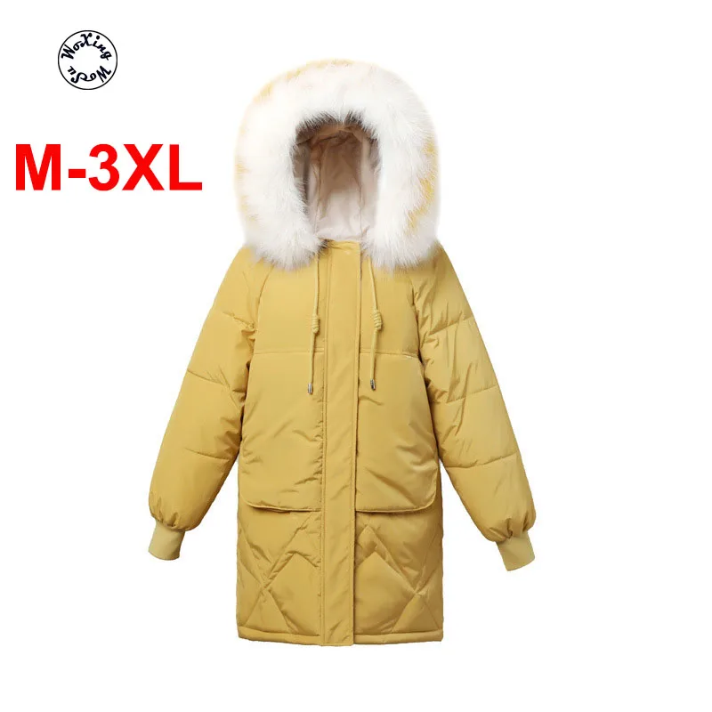 Женское хлопковое пальто с капюшоном Woxingwosu, свободное школьное пальто, зимний меховой воротник, размеры от M до 3XL
Женское хлопковое пальто с капюшоном Woxingwosu, свободное школьное пальто, зимний меховой воротник, размеры от M до 3XL