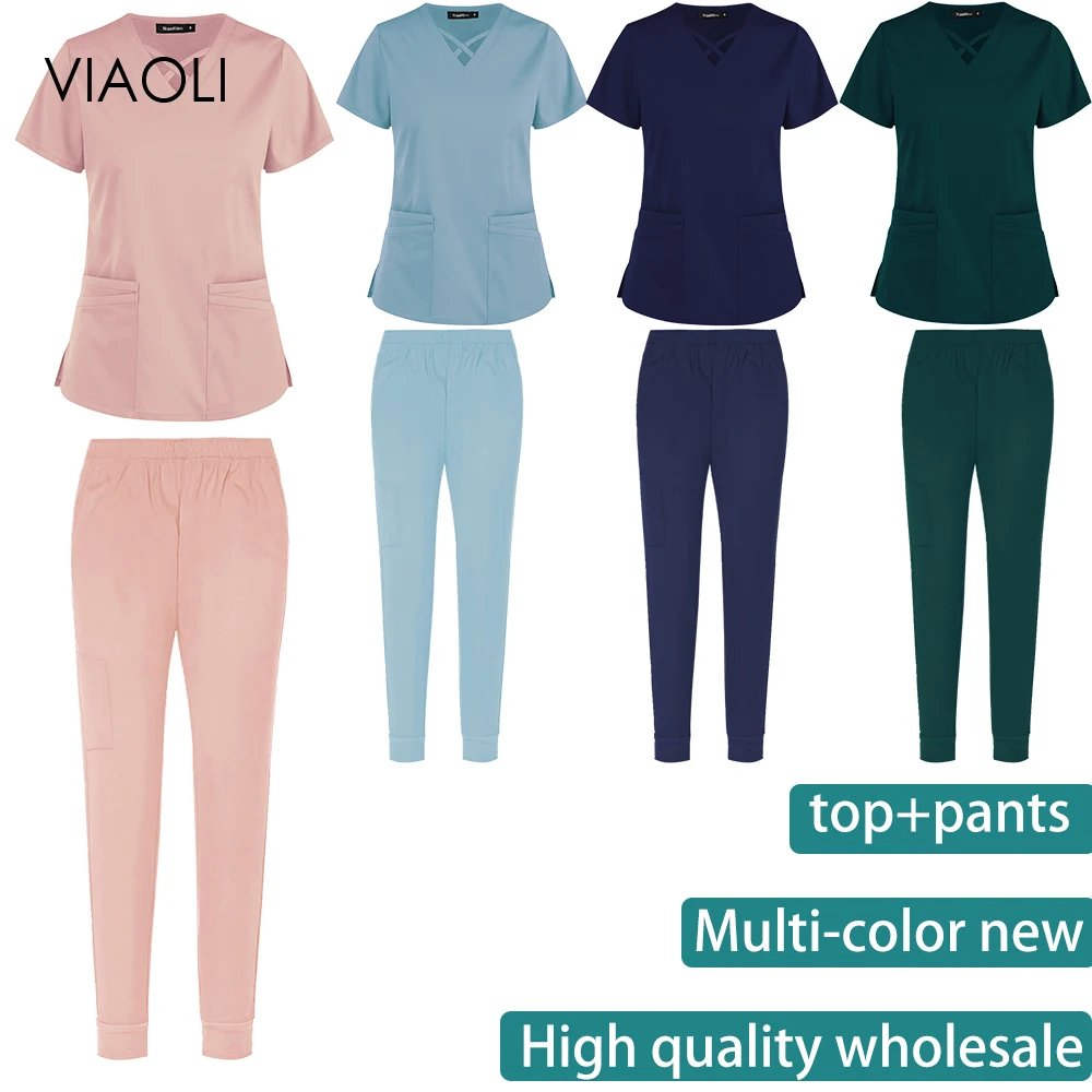 Wholesale Price New Ladies Scrub Jogger Sports Suit Skin-friendly Breathable High Quality Medical Uniform Doctor Scrubs Clothes
Wholesale Price New Ladies Scrub Jogger Sports Suit Skin-friendly Breathable High Quality Medical Uniform Doctor Scrubs Clothes