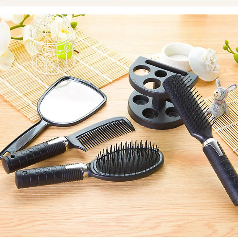 4 Piece Set Mirror Comb Household Hairdressing Comb Plastic Comb Set with Shelf Newspaper Activity Comb
4 Piece Set Mirror Comb Household Hairdressing Comb Plastic Comb Set with Shelf Newspaper Activity Comb