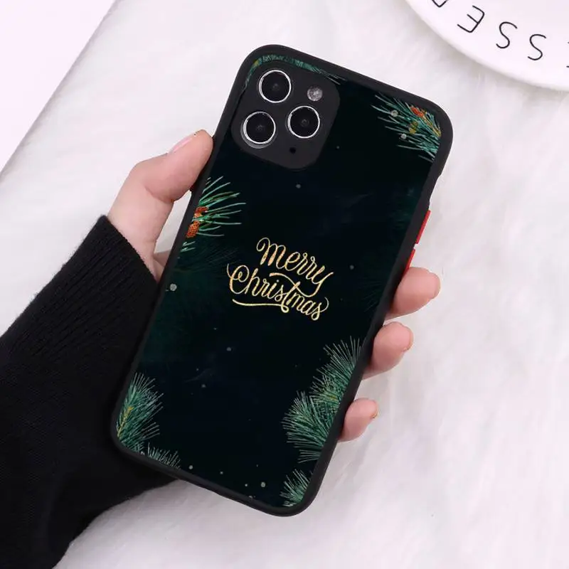 Merry Christmas tree patter Phone Case Matte Transparent for iPhone 7 8 11 12 s mini pro X XS XR MAX Plus cover funda
Merry Christmas tree patter Phone Case Matte Transparent for iPhone 7 8 11 12 s mini pro X XS XR MAX Plus cover funda