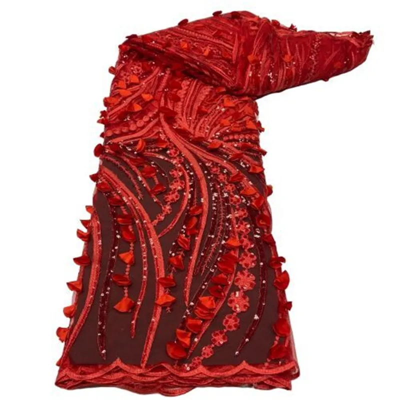red Hot Sale African 3d flower Lace Fabric High Quality Sequins Nigeria French Tulle Mesh Lace Fabric for Bridal Materials Sew
red Hot Sale African 3d flower Lace Fabric High Quality Sequins Nigeria French Tulle Mesh Lace Fabric for Bridal Materials Sew