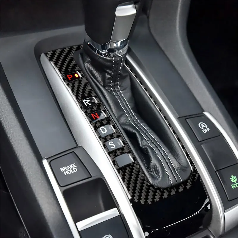 Carbon Fiber Car Accessories Interior Control Gear Box Shift Panel Modification Cover Trim Stickers For Honda Civic 2016-2019 
Carbon Fiber Car Accessories Interior Control Gear Box Shift Panel Modification Cover Trim Stickers For Honda Civic 2016-2019
