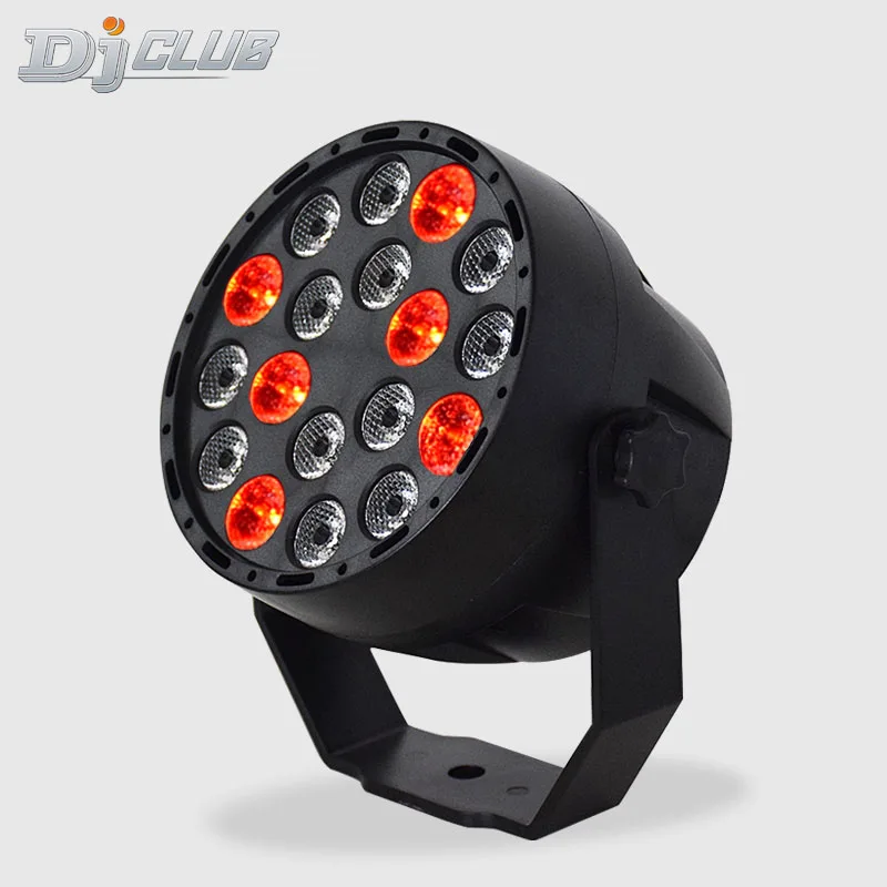 Par led 18X3 W rgb мыть DMX сценическое Освещение DJ Led вечерние светодиодные плоские для |